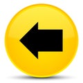 Back arrow icon special yellow round button