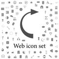 back arrow icon. web icons universal set for web and mobile Royalty Free Stock Photo
