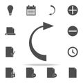 back arrow icon. web icons universal set for web and mobile Royalty Free Stock Photo