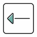 Back Arrow Icon for Web Navigation Royalty Free Stock Photo