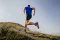 back athlete runner run mountain trail