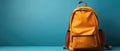 Back bag stationery nobody schoolbag object colorful school background educational backpack children