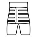 Back body bandage icon outline vector. Patient injury