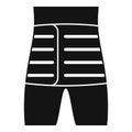 Back body bandage icon simple vector. Patient injury