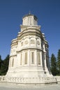 Back of cathedral of Curtea de Arges Monastery in Romania Royalty Free Stock Photo