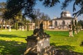 In the back of Chiswick House on West London, Uk. Chiswick House is a magnificent neo Palladian villa set in beautiful historic