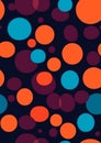 Back Closeup Circles Teal Orange Color Deep Pyro Cozy Bubbles Im