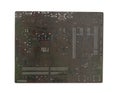 Back of computer motherboard  on white background Royalty Free Stock Photo