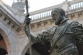 Alcazar Conquistador Statue, Toledo Spain Royalty Free Stock Photo