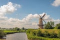 Back of the De Hoop tower mill in the Dutch town of Gorinchem