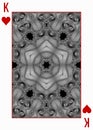 Back Design of Playing Card with mosaic star