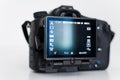 Back of a DSLR with tilt screen Royalty Free Stock Photo