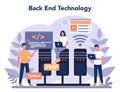 Back end development concept. Software development process. Royalty Free Stock Photo