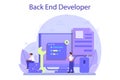Back end development concept. Software development process. Royalty Free Stock Photo