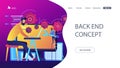 Back end development it concept vector illustration