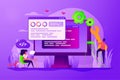 Back end development concept vector illustration Royalty Free Stock Photo