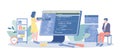 Back End Development. Software development process. Website architecture improvement. Programming and coding.
