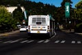 Back End Of Public Transportation Bus In Ashland Oregon