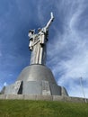 The back of the famous Motherland Monument in Kyiv, Ukraine Royalty Free Stock Photo