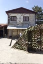 Back of the famous ruined house that host the Tunel Museum in Sarajevo