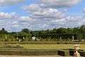 Back garden in palace of versailles,paris,france Royalty Free Stock Photo