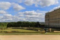 Back garden in palace of versailles,paris,france Royalty Free Stock Photo