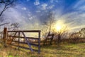 Back Gate in East Texas Royalty Free Stock Photo