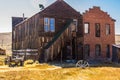 Back of Ghost Town Buildings Royalty Free Stock Photo