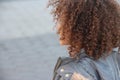 Back of girl's curly head of hair