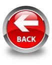 Back glossy red round button Royalty Free Stock Photo