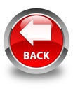 Back glossy red round button Royalty Free Stock Photo