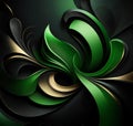 Luxury back ground with green and black colour