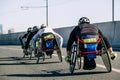 back group wheelchair athlete Royalty Free Stock Photo