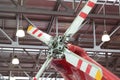 Back helicopter propeller Royalty Free Stock Photo