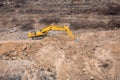 Back hoe is heavy machine Royalty Free Stock Photo