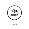 Back icon from collection. Royalty Free Stock Photo