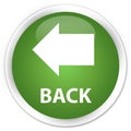 Back premium soft green round button Royalty Free Stock Photo