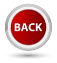 Back prime red round button Royalty Free Stock Photo