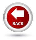 Back prime red round button Royalty Free Stock Photo