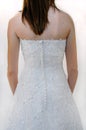 Back of lace wedding dress