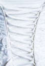 Back Laces of the Bride Wedding dress Royalty Free Stock Photo