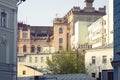 Back lane in the centre of Moscow, Russia. Royalty Free Stock Photo