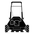Back of lawn mower icon, simple style Royalty Free Stock Photo