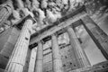 Parthenon columns reaching skyward