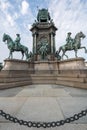 Back of Maria Theresa statue in Vienna Austria Royalty Free Stock Photo
