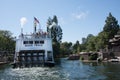 Back of Mark Twain Riverboat at Disneyland, California Royalty Free Stock Photo