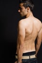 Back of masculine man