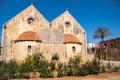 The back of the orthodox monastery of Arkadi Royalty Free Stock Photo