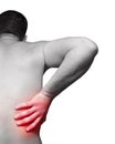 Back pain Royalty Free Stock Photo