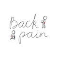 Back pain concept Royalty Free Stock Photo